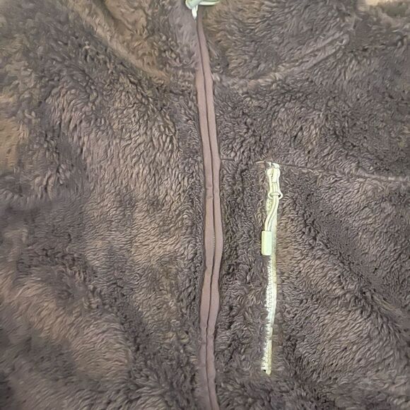 VS pink grey 1/4 zip sherpa fleece fur pullover sweatshirt top jacket coat xl - Picture 4 of 4